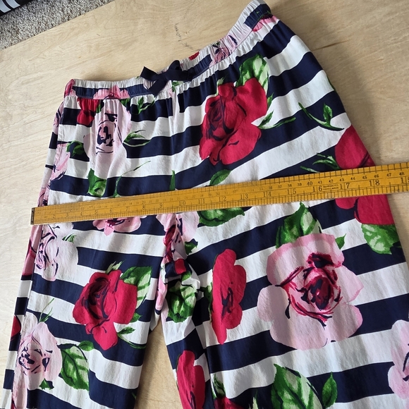 Kate Spade Dream A Little Dream Rose Striped Floral Pajama Set Small - Picture 14 of 16